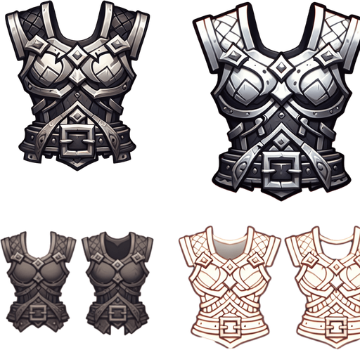 Chest.
Single Game Texture. In-Game asset. 2d. Blank background. High contrast. No shadows.