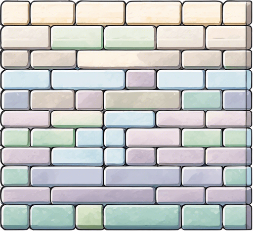 make it more colorful in the top portion of the bricks