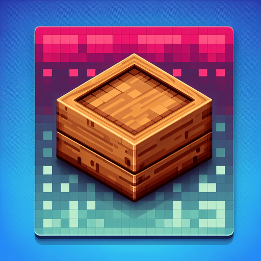 rectangular wooden square holder with round edges. 8-bit pixelated background.
Single Game Texture. In-Game asset. 2d. Blank background. High contrast. No shadows.