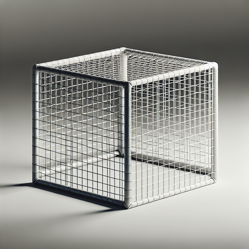 Cage de foot.
Single Game Texture. In-Game asset. 3D
 Blank background. High contrast. No shadows.