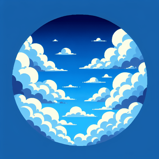 A clear blue sky with fluffy white clouds drifting lazily across..
Single Game Texture. In-Game asset. 2d. Blank background. High contrast. No shadows.