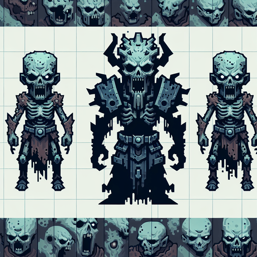 2d top down zombie boss.
Single Game Texture. In-Game asset. 2d. no background. High contrast. No shadows.