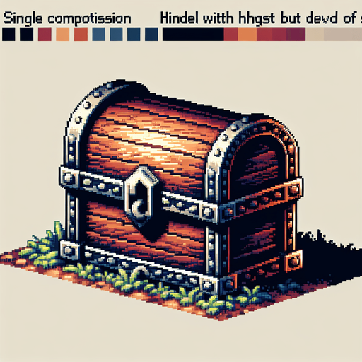 A mythical treasure chest, I want the art style to reflect a classic 16-bit retro pixel art aesthetic, reminiscent of early 1990s RPGs..
Single Game Texture. In-Game asset. 2d. Blank background. High contrast. No shadows.