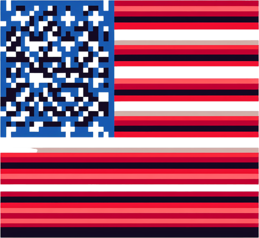 american flag. 8-bit. cartoon..
Single Game Texture. In-Game asset. 2d. Blank background. High contrast. No shadows.