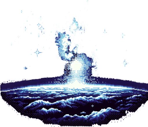 pixelart a beautiful starry sky seen in empty outer space..
Single Game Texture. In-Game asset. 2d. Blank background. High contrast. No shadows.