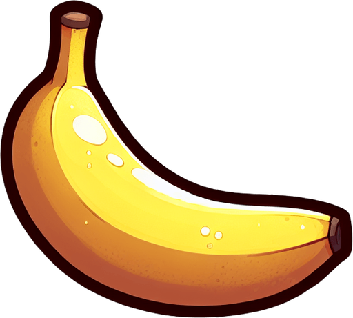 Cartoon banana. Single Game Texture. In-Game asset. 2d. Blank background. High contrast. No shadows..
Single Game Texture. In-Game asset. 2d. Blank background. High contrast. No shadows.