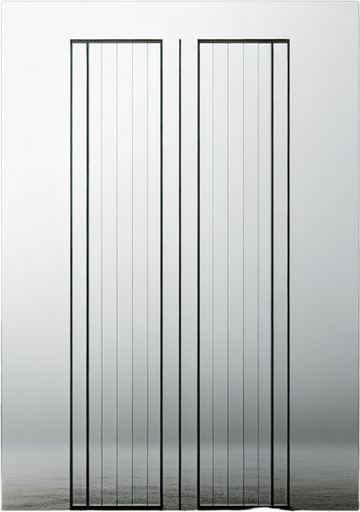 two vertical lines with a blank background.