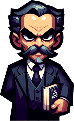 Evil Teacher.
Single Game Texture. In-Game asset. 2d. Blank background. High contrast. No shadows.