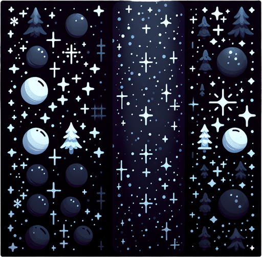 2d christmas dark sparkles Single Game Texture. In-Game asset. 2d. Blank background. High contrast. No shadows.