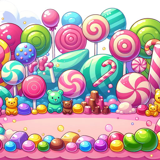 Simple Casual game background cartoon candy.