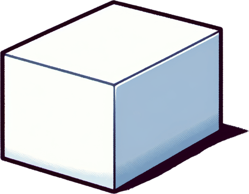 cartoon white rectangel.
Single Game Texture. In-Game asset. 2d. Blank background. High contrast. No shadows.