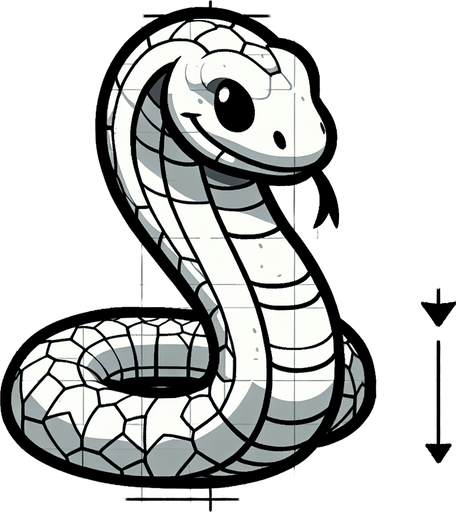 Single snake head segment. Seen from above. Cartoon.
Single Game Texture. In-Game asset. 2d. Blank background. High contrast. No shadows.