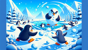Penguin Snowball Fight