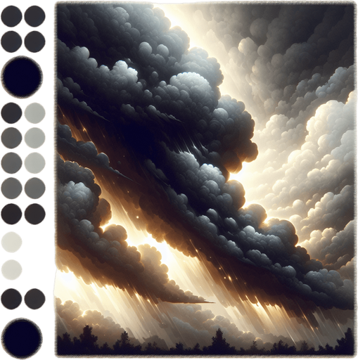 storm cloud.
Single Game Texture. In-Game asset. 2d. Blank background. High contrast. No shadows.