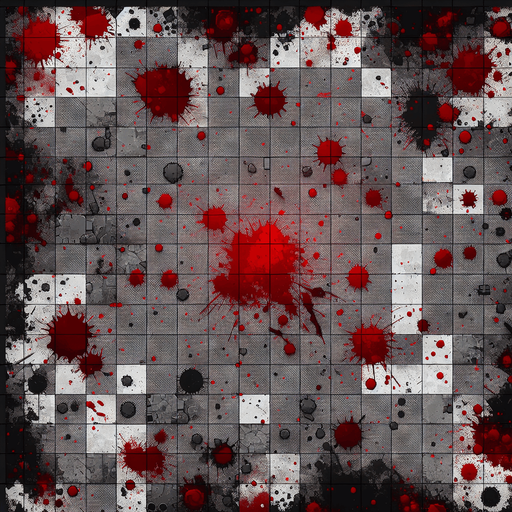 top down shooter blood texture.
Single Game Texture. In-Game asset. 2d. Blank background. High contrast. No shadows.