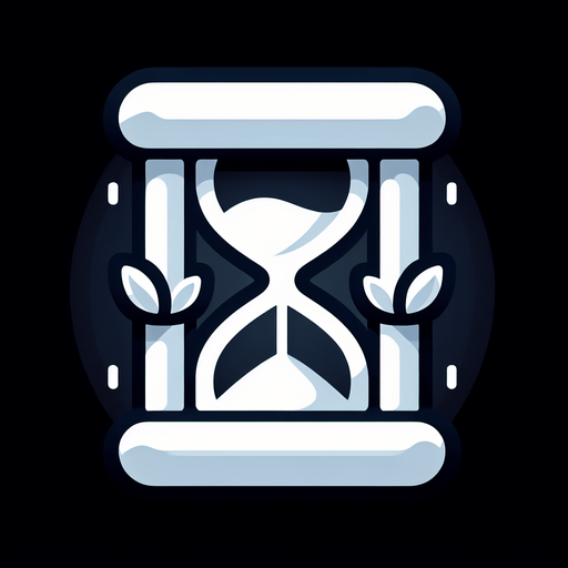 Hourglass icon white.
Single Game Texture. In-Game asset. 2d. Blank background. High contrast. No shadows.