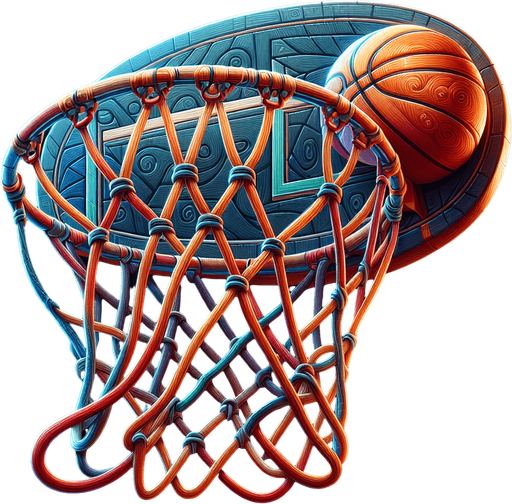 2d basketball hoop net in the art style of final fantasy 9 , just the ring and the net.
Single Game Texture. In-Game asset. 2d. Blank background. High contrast. No shadows.