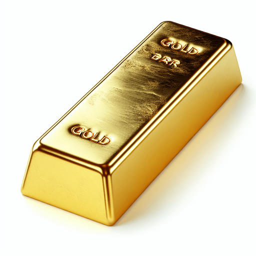 gold bar.
Single Game Texture. In-Game asset. 2d. Blank background. High contrast. No shadows.