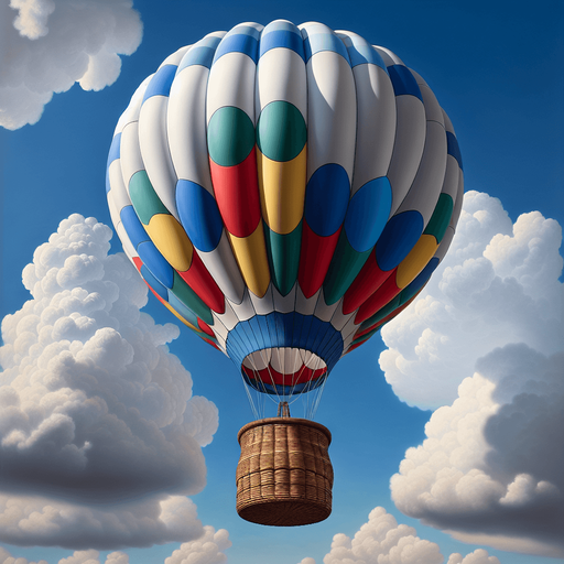 an air ballon.
photorealistic