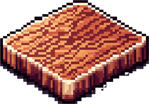 pixel art of a wooden board.