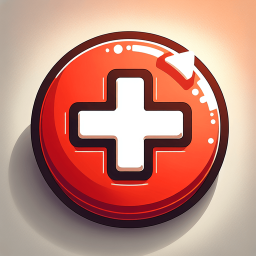 red upgrade button with a "+" sign on it..
Single Game Texture. In-Game asset. 2d. Blank background. High contrast. No shadows.