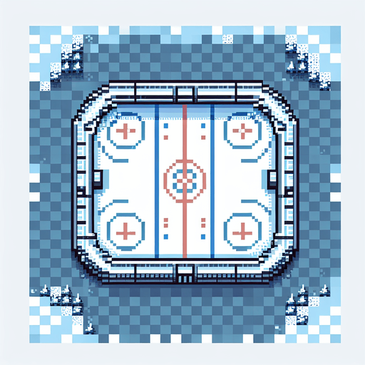 floor of an ice skating ring. top-view. seen from above. Single Game Texture. In-Game asset. 2d. High contrast. No shadows. pixelated.8 bit. game background