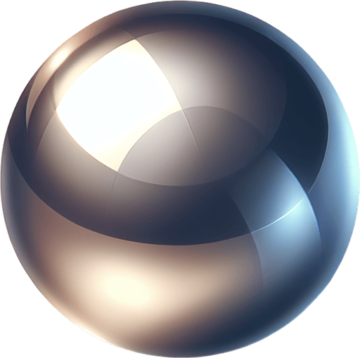 metal ball in 3D.
Single Game Texture. In-Game asset. 2d. Blank background. High contrast. No shadows.