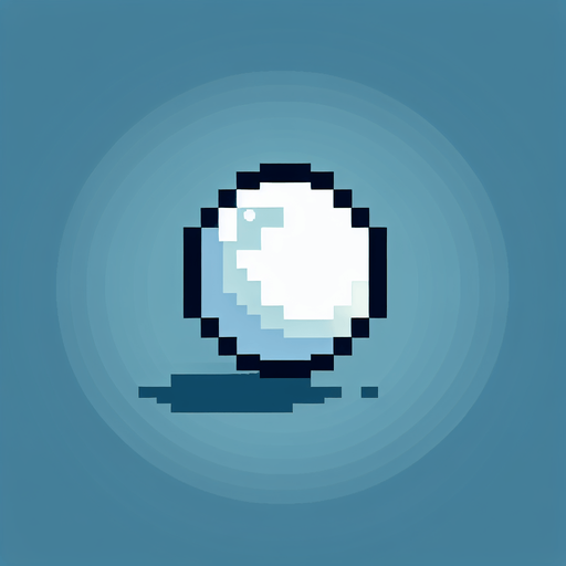 white bubble. 8-bit..
Single Game Texture. In-Game asset. 2d. Blank background. High contrast. No shadows.