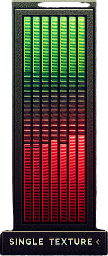 bar verticale parfaitement graduée qui va du vert au rouge ..
Single Game Texture. In-Game asset.