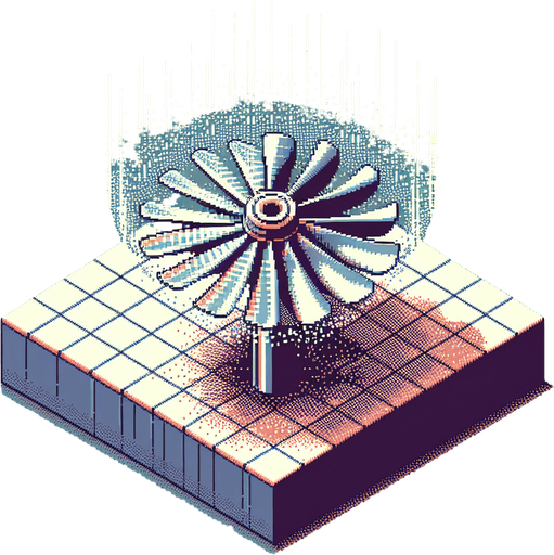 spinning rotor blade. isometric particle effect. pixelated. 8 bit..
Single Game Texture. In-Game asset. 2d. Blank background. High contrast. No shadows.