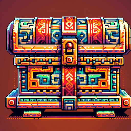 ancient artifact, front facing, I want the art style to reflect a classic 16-bit retro pixel art aesthetic, reminiscent of early 1990s RPGs with vibrant colors...
Single Game Texture. In-Game asset. 2d. Blank background. High contrast. No shadows.