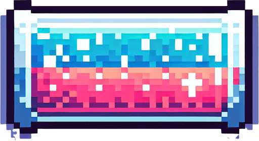 pixel art horizontal thirst bar that looks like a health bar.
Single Game Texture. In-Game asset. 2d. Blank background.