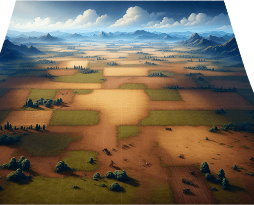 A background of a paysage with plain and without tree or montainbut no water see from the top in the air 100m by 100m Single Game Texture. In-Game asset. 2d. Blank background. High contrast. No shadows.