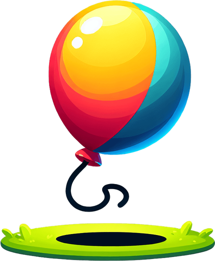 Ballon Skiped.
Single Game Texture. In-Game asset. 2d. Blank background. High contrast. No shadows.