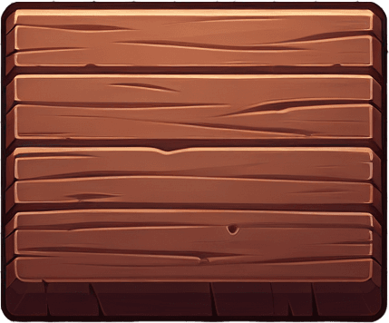 brown wooden board. game gui style. 2048x400 pixels.
Single Game Texture. In-Game asset. 2d. Blank background. High contrast. No shadows.