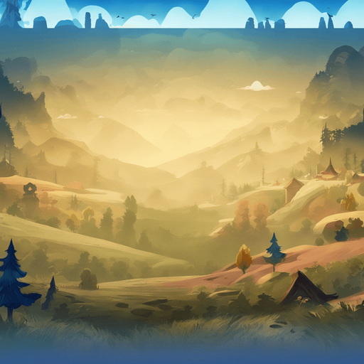 Same image but in a non-blurry, crisp game background illustration style.