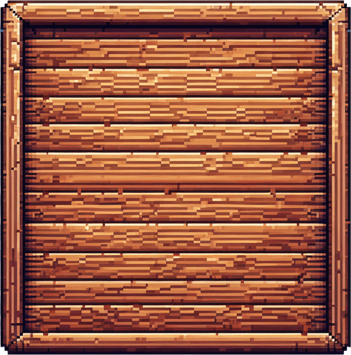 pixel art of a wooden board without borders.
top view