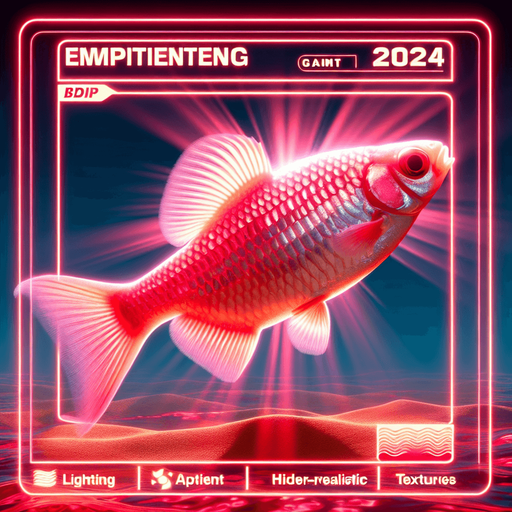 Pink Baby fish lateral view.
2024 game style