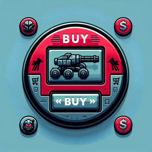 2d top down button buy shooter robot.
Single Game Texture. In-Game asset. 2d. no background. High contrast. No shadows.