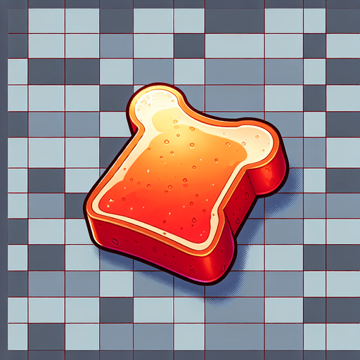 French toast sticks red Single Game Texture. In-Game asset. 2d. Blank background. High contrast. No shadows. Single Game Texture. In-Game asset. 2d. Blank background. High contrast. No shadows.