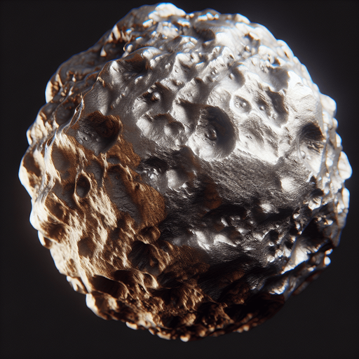 Iron Meteorite which is slightly shining.
Single Game Texture. In-Game asset. 2d. Blank background. High contrast. No shadows.