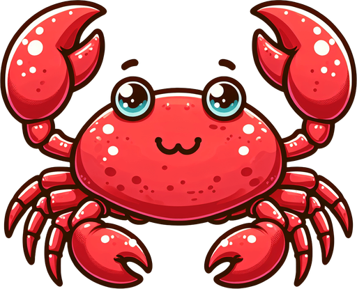 Crabe dessin animé.
Photo