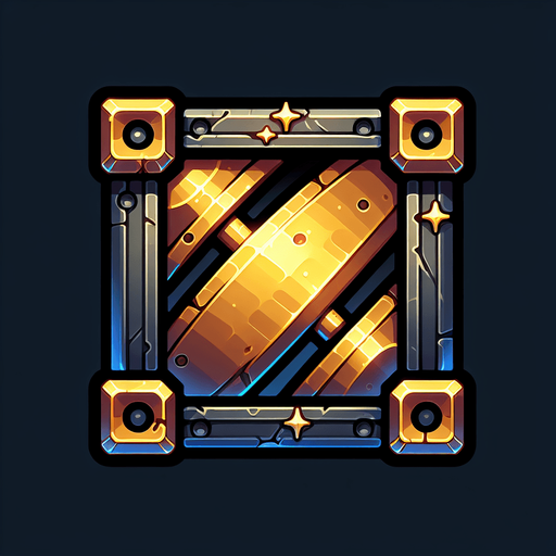 metal bumber with golden shine.
Single Game Texture. In-Game asset. 2d. Blank background. High contrast. No shadows.