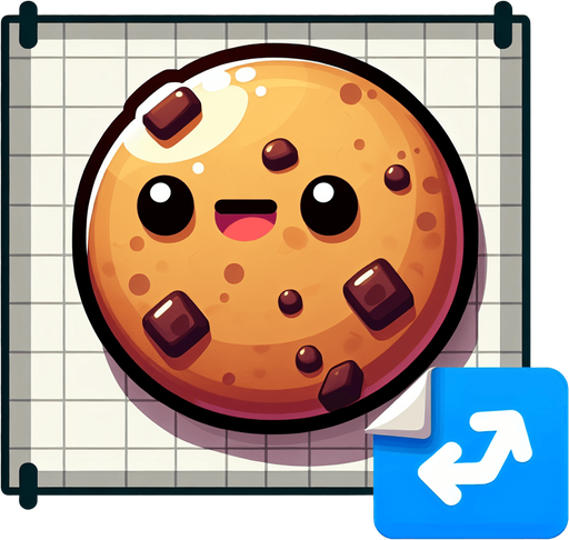 Bluno cookies cartoon.
Single Game Texture. In-Game asset. 2d. Blank background. High contrast. No shadows.Bluno