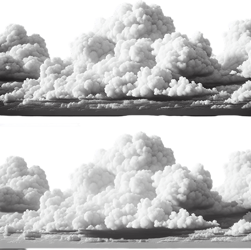 clouds on the sky.
Single Game Texture. In-Game asset. 2d. Blank background. High contrast. No shadows.