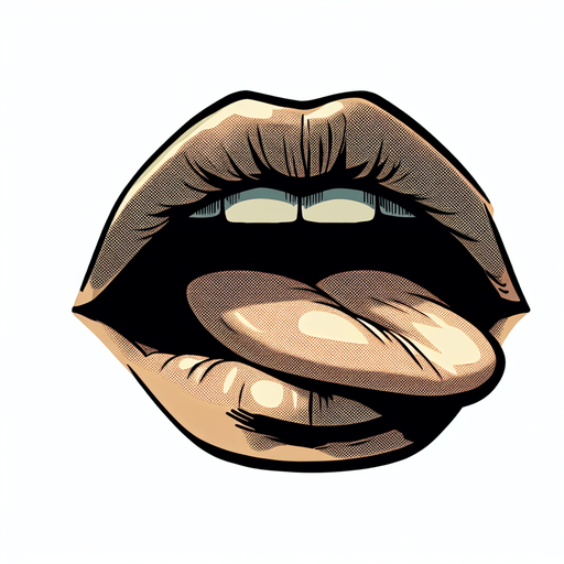 A beautiful women mouth in a manga style.
Single Game Texture. In-Game asset. 2d. Blank background. High contrast. No shadows.