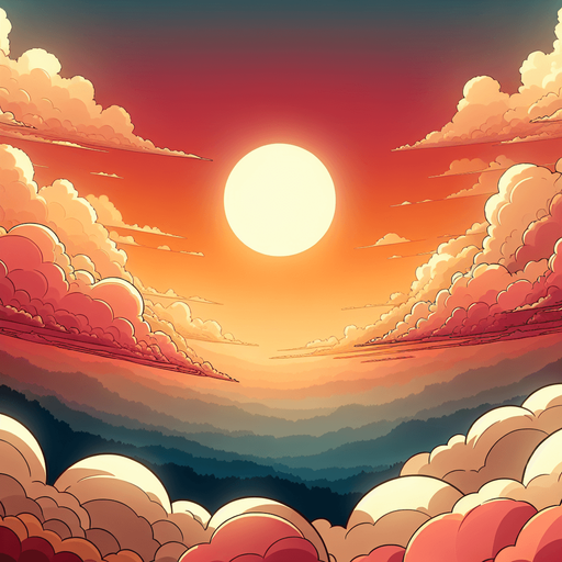 Sunrise, dawn, looking up. Cartoon style. Above clouds Single Game Texture. In-Game asset. 2d. Blank background. High contrast. No shadows..
Single Game Texture. In-Game asset. 2d. Blank background. High contrast. No shadows.