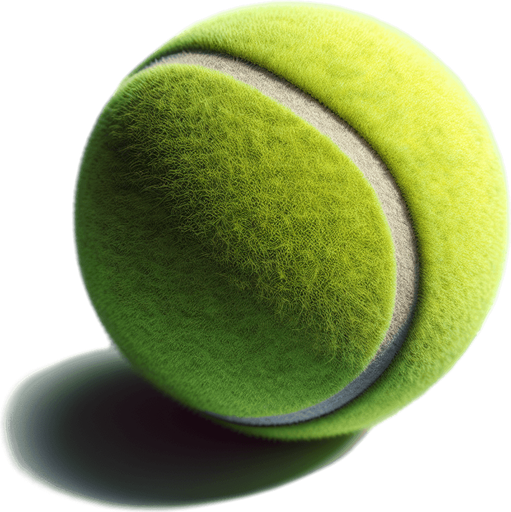 Tennis Ball.
Single Game Texture. In-Game asset. 2d. Blank background. High contrast. No shadows.