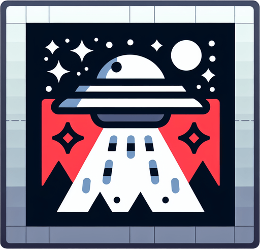 Ufo.
Single Game Texture. In-Game asset. 2d. Blank background. High contrast. No shadows.