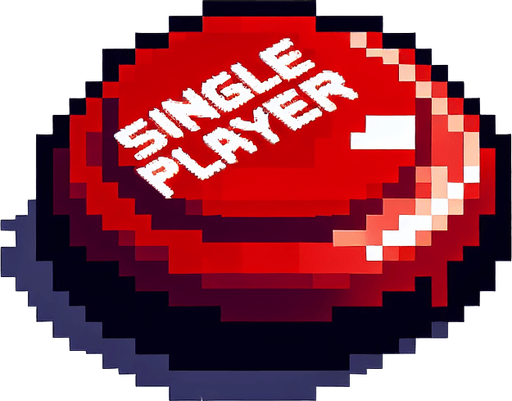 a red button with text that.
Single Game Texture. In-Game asset. 2d. Blank background. High contrast. No shadows. pixelated